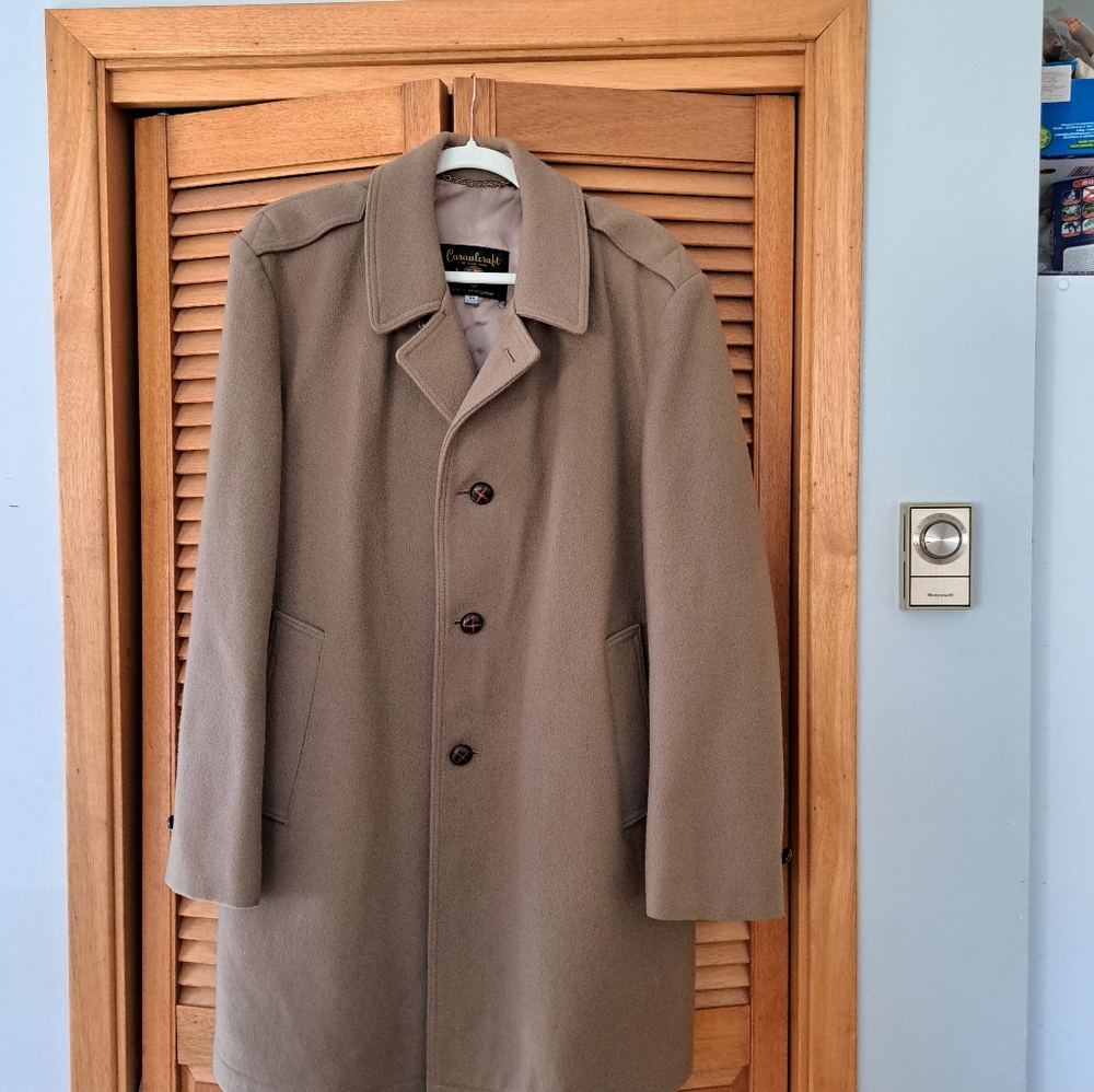 Casualcraft Of New York Wool Coat Size 44 Light Brown